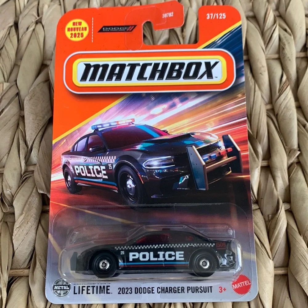 2023 Dodge Charger Pursuit Police Black Cop Car Matchbox Diecast MB1509 New 2025